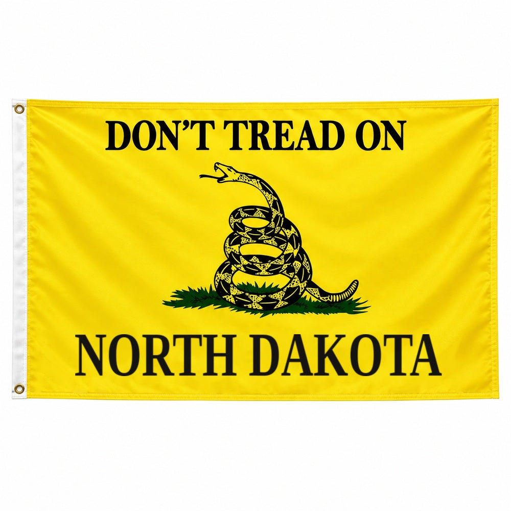 Don't Tread on North Dakota Flag 3x5