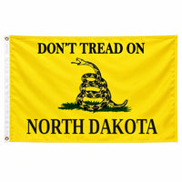 Don't Tread on North Dakota Flag 3x5