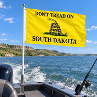 Don't Tread on South Dakota Flag 3x5 displayed outdoors