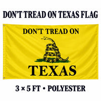 Don't Tread on Texas Flag 3x5 features and size details