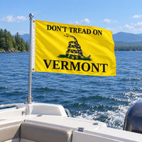 Don't Tread on Vermont Flag 3x5 displayed outdoors