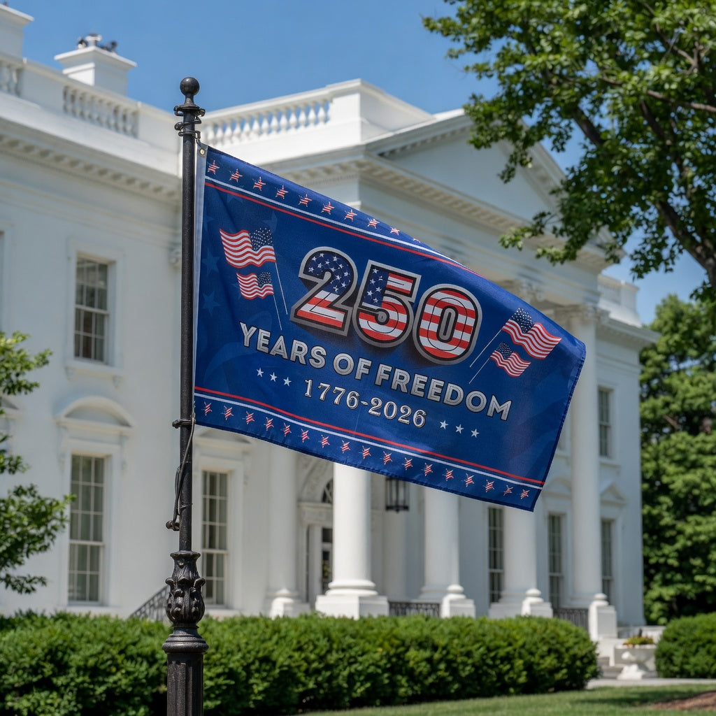 250 Years of Freedom Patriotic Flag 1776–2026