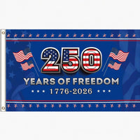 250 Years of Freedom Patriotic Flag 1776–2026