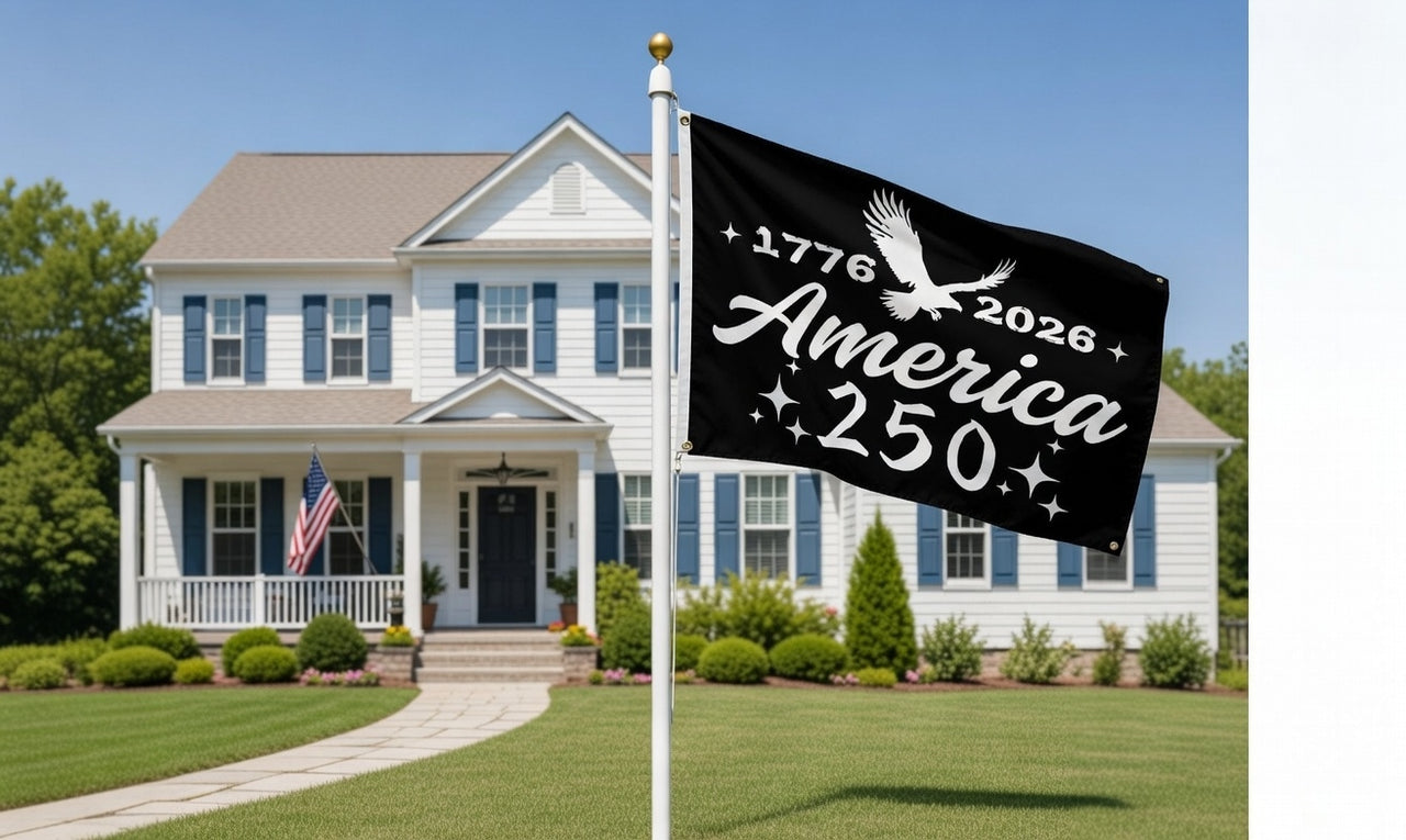 America 250 Flag (1776–2026) | Bald Eagle U.S. 250th Anniversary Banner