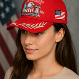 (Exclusive) United States of America 250th Anniversary Embroidered Cap — Black Patriotic Hat (1776–2026)