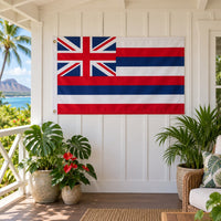 Hawaii State Flag 3x5 displayed outdoors