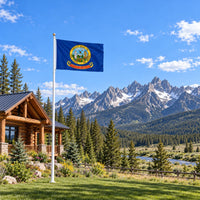 Idaho State Flag 3x5 displayed outdoors