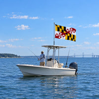 Maryland State Flag 3x5 displayed outdoors