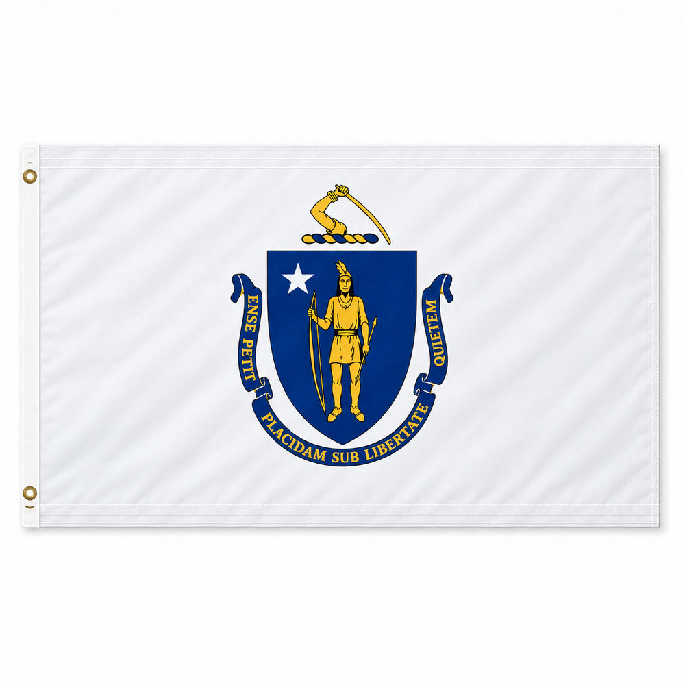 Massachusetts State Flag 3x5