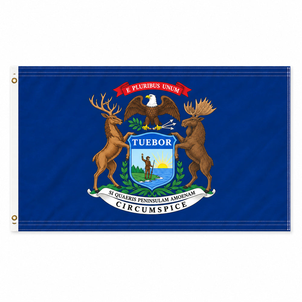 Michigan State Flag 3x5