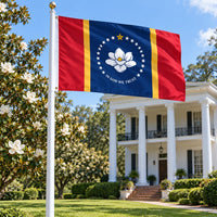 Mississippi State Flag 3x5 displayed outdoors