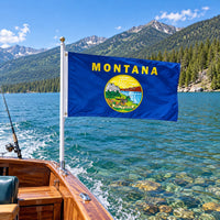 Montana State Flag 3x5 displayed outdoors