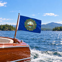 New Hampshire State Flag 3x5 displayed outdoors