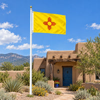 New Mexico State Flag 3x5 displayed outdoors