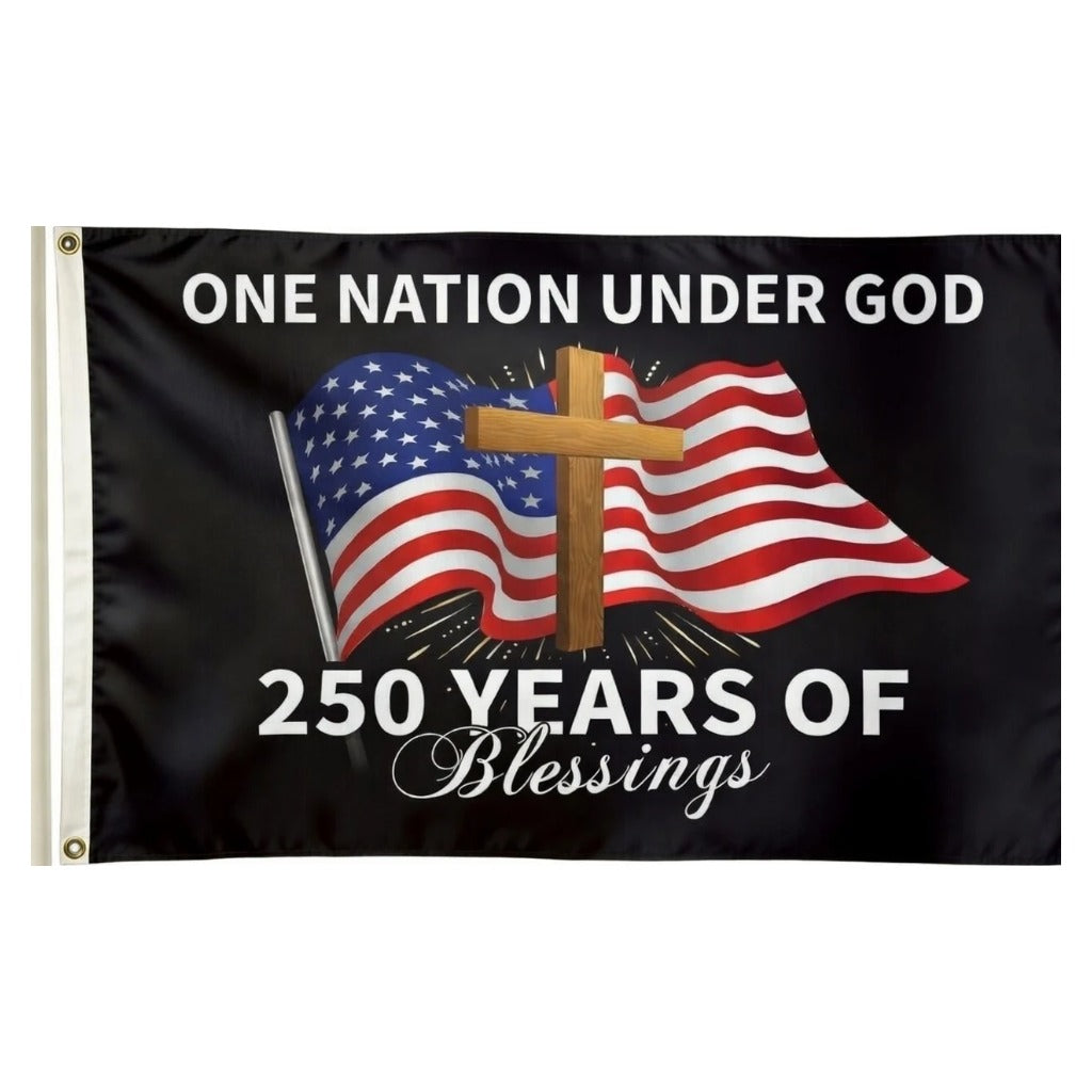 One Nation Under God – 250 Years of Blessings Flag, 3x5 ft