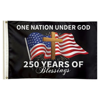 One Nation Under God – 250 Years of Blessings Flag, 3x5 ft