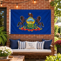 Pennsylvania State Flag 3x5 displayed outdoors