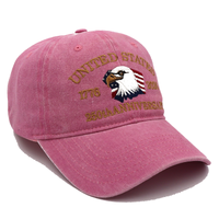 America 250th Anniversary Hat 1776–2026 – Pink Eagle & Flag Adjustable Patriotic Baseball Cap
