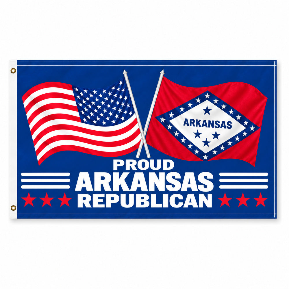 Proud Arkansas Republican Flag 3x5