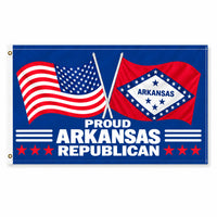 Proud Arkansas Republican Flag 3x5