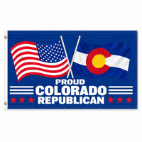 Proud Colorado Republican Flag 3x5