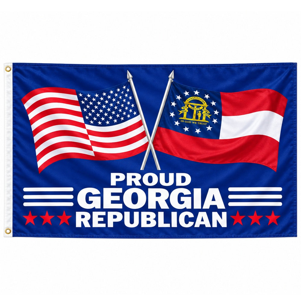 Proud Georgia Republican Flag 3x5