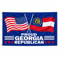 Proud Georgia Republican Flag 3x5