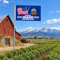 Proud Idaho Republican Flag 3x5 displayed outdoors