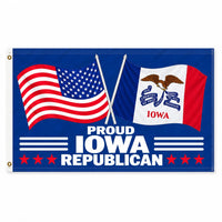 Proud Iowa Republican Flag 3x5