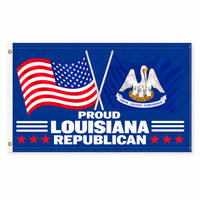 Proud Louisiana Republican Flag 3x5