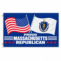 Proud Massachusetts Republican Flag 3x5