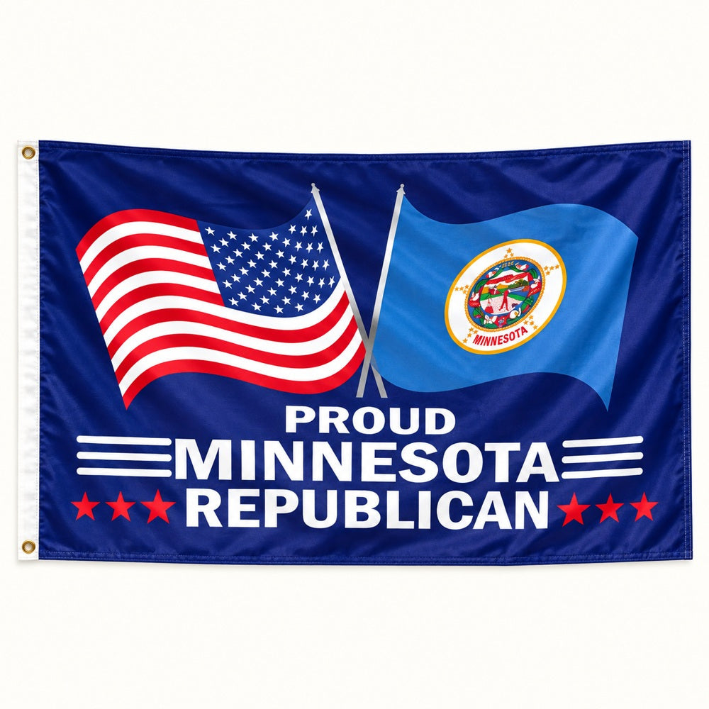 Proud Minnesota Republican Flag 3x5