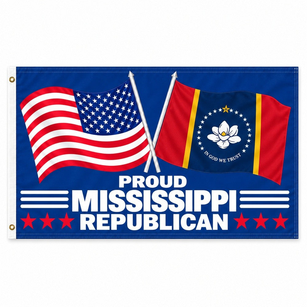 Proud Mississippi Republican Flag 3x5