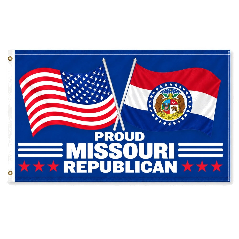 Proud Missouri Republican Flag 3x5