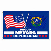 Proud Nevada Republican Flag 3x5