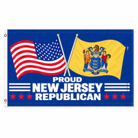 Proud New Jersey Republican Flag 3x5
