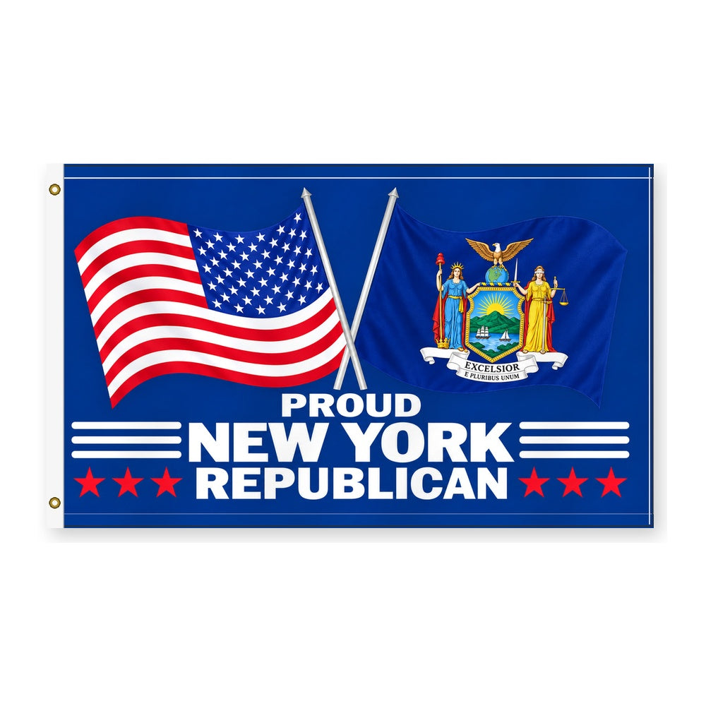 Proud New York Republican Flag 3x5