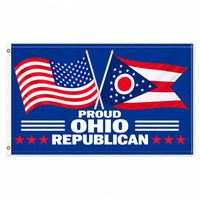 Proud Ohio Republican Flag 3x5