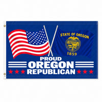 Proud Oregon Republican Flag 3x5