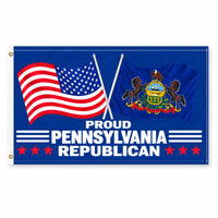Proud Pennsylvania Republican Flag 3x5