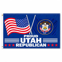 Proud Utah Republican Flag 3x5