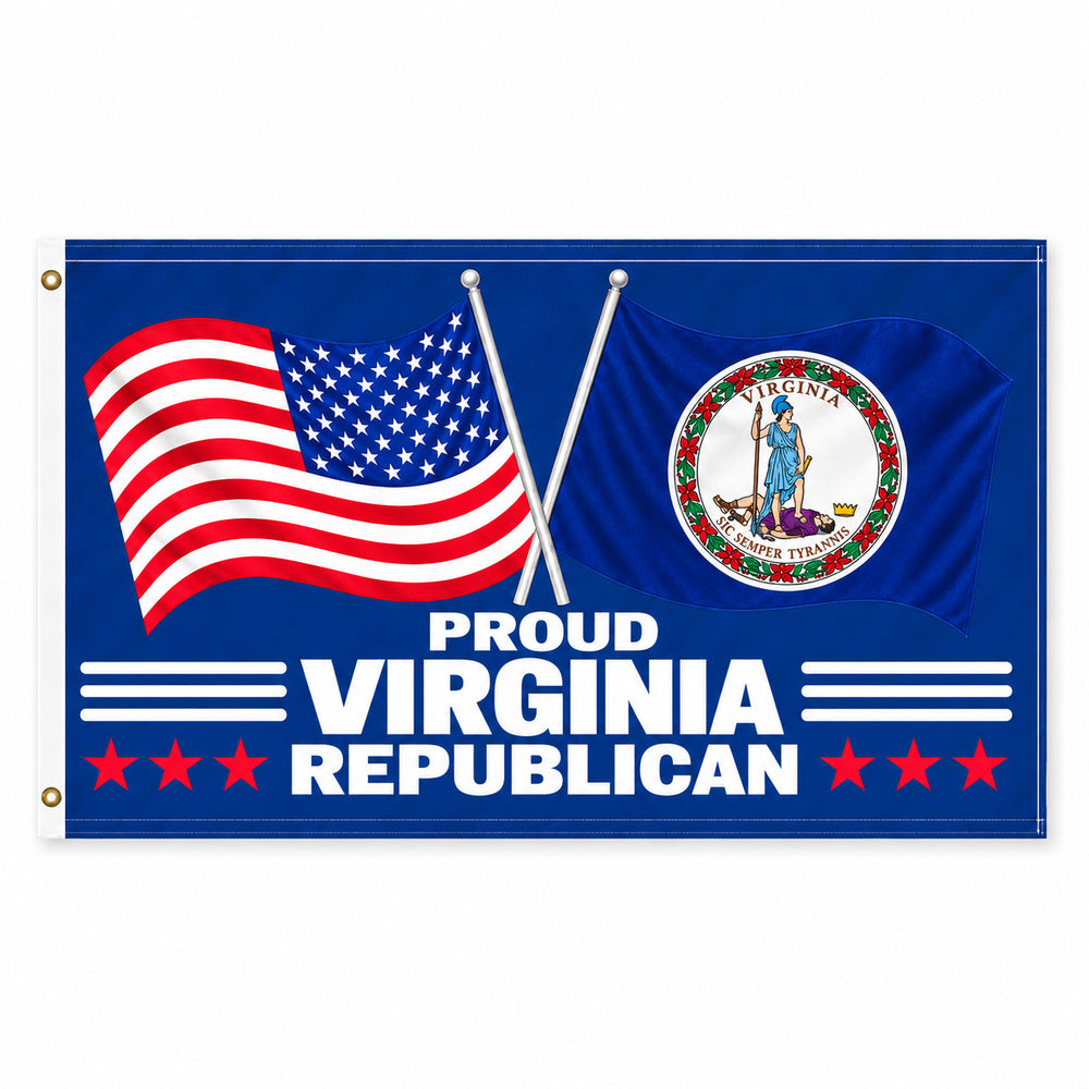 Proud Virginia Republican Flag 3x5