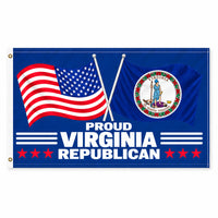 Proud Virginia Republican Flag 3x5