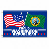 Proud Washington Republican Flag 3x5