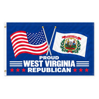 Proud West Virginia Republican Flag 3x5