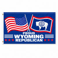 Proud Wyoming Republican Flag 3x5