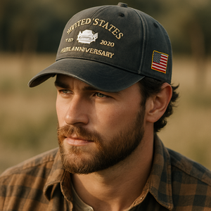 United States 250th Anniversary Charcoal Hat – 1776-2026 White House Embroidered Cap