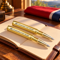 Tennessee bullet pen 2 pack on a leather notebook (lifestyle)