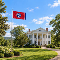 Tennessee State Flag 3x5 displayed outdoors