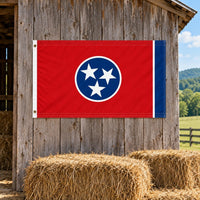 Tennessee State Flag 3x5 displayed outdoors